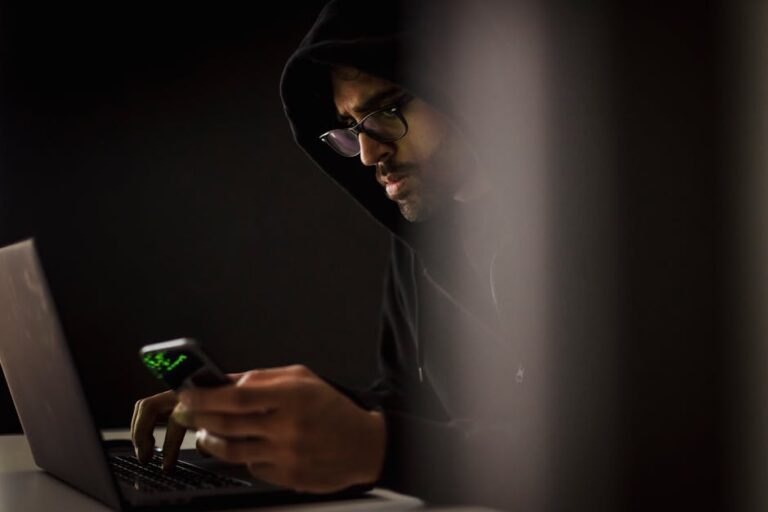 Alerta de seguridad en un teléfono móvil