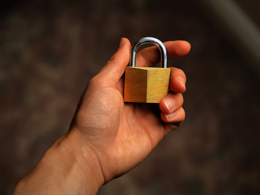 Privacidad en línea y candado de seguridad